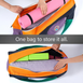 Large Yoga Mat Bag with Full Zipper - Perfect for Carrying Bolster Mat Blocks and Other Yoga Accessories