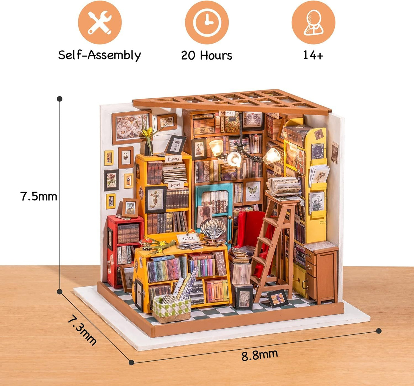 ROBOTIME DIY Miniature Dollhouse Kits Wooden Dollhouse Model DG102 DG104 DG108 DG109