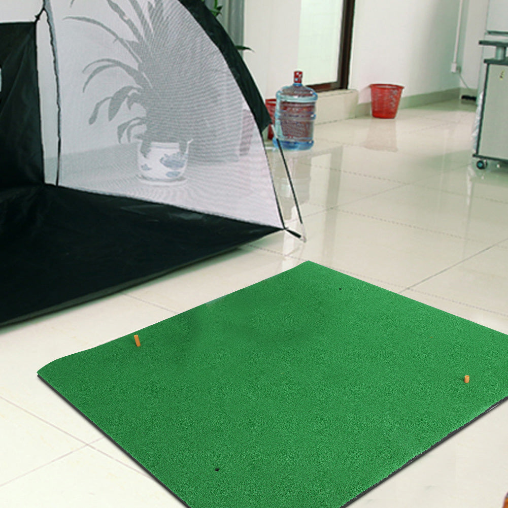 1.5m x 1.5m Portable Golf Hitting Pad Rubber & Nylon Mini Golfing Practice Mats