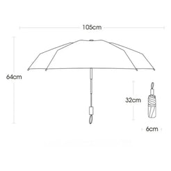 72 Bone Sunshade UV Protection Reverse Automatic Folding Umbrella_12