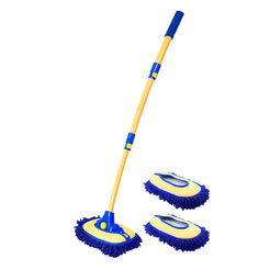 Super Absorbent Telescopic Long Handle Mop Chenille Broom_11