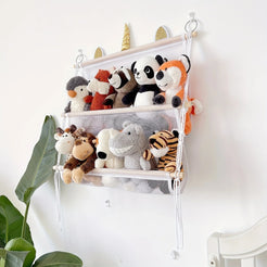 Bohemian Wall Hanging Plush Toy Organizer_0