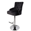 Luxurious Velvet Swivel Bar Stool with Lion Knocker & High Back_8