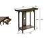 Elegant Wood Entryway Console Table with Drawer and Shelf_11