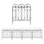 5pcs Outdoor Rustproof Landscape Border Folding Patio Fences_8