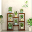 8-Tier Bamboo Plant Stand for Indoor and Outdoor Displays_2