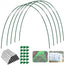 15/36Pcs Greenhouse Hoops Kit with Clips Durable Fiberglass Frame_0