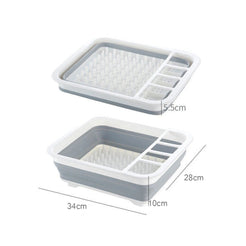 Foldable Kitchen Storage Rack Dishware Drain Rack_6