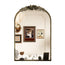 Stunning Baroque Brass Mirror Elegant Resin Rose Design_0