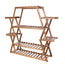 Wood Plant Stand Garden Flower Pot Holder Shelves Corner Rack_1