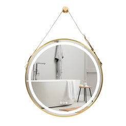 Stylish 32 LED Bathroom Mirror with Touch Sensor and Detachable Rope_0