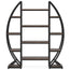 Industrial Large Plant Stand Multilayer Garden Flower Rack Bookshelf Half Moon Shaped_2