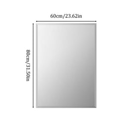 Rectangular Bathroom Mirror Shatter-proof Minimalist Design_8