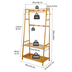 Bamboo Garment Rack for Heavy-Duty Clothing Storage_6