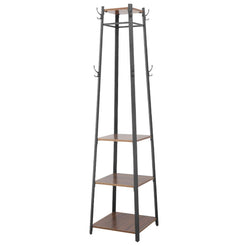 4-Tier Metal Coat Rack with 8 Hooks_0