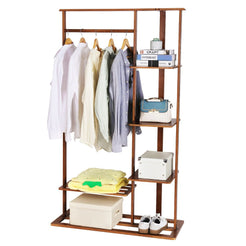 Stylish and Versatile Clothes Hanging Rack with Shoe Storage_0