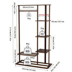 Stylish and Versatile Clothes Hanging Rack with Shoe Storage_6