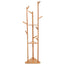 3-Layer Bamboo Coat Rack Tree Cloth Hanger with 9 Hooks_7