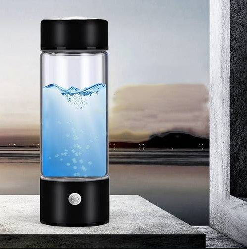 Hydrogen Rich 420ML Portable Water Glass Bottle Alkaline Generator Ionizer USB