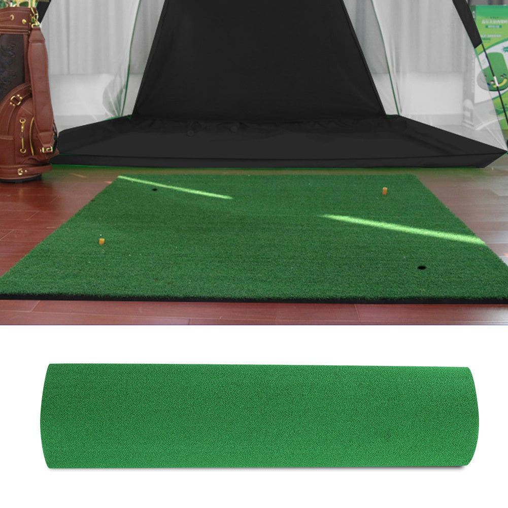 1.5m x 1.5m Portable Golf Hitting Pad Rubber & Nylon Mini Golfing Practice Mats