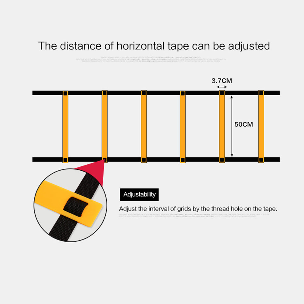 8m Sport Football Training <span class="ui Risk_flag3"><span class="ui Risk_flag3"><span class="ui Risk_flag3">Speed</span></span></span> Ladder Soccer Fitness Training Equipment 16 Rung
