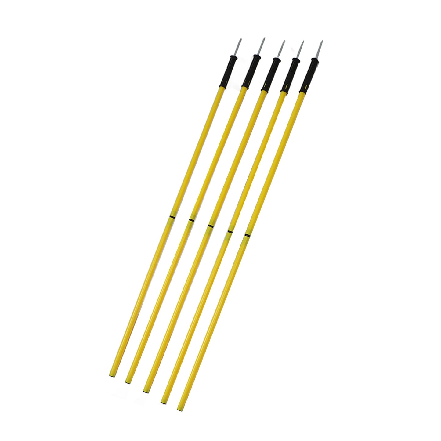 Yellow Agility Poles 1.5m Agility Training Poles Soccer Training Sports Agility Poles with Base Buckles