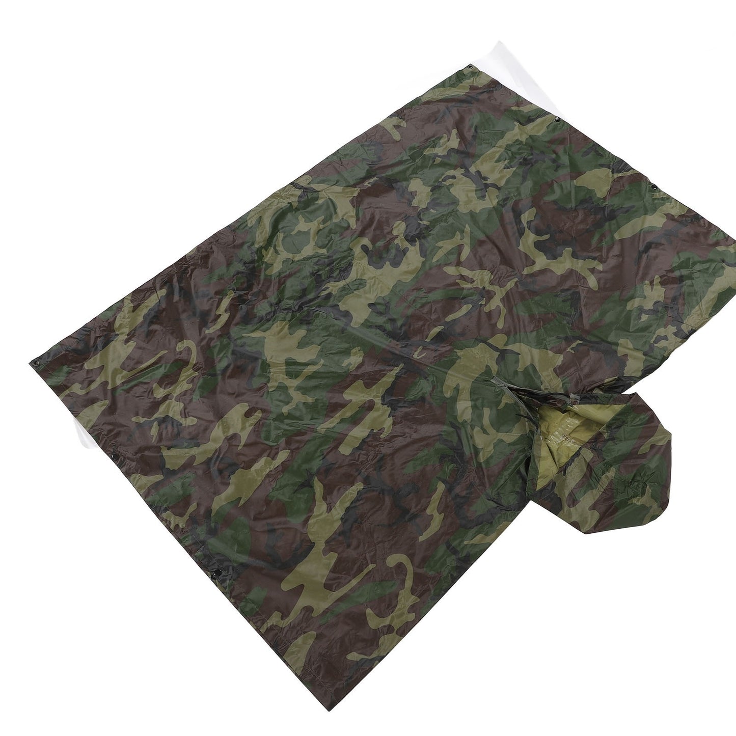 NEW Waterproof Army Hooded Ripstop Hunting Camping Hiking Military Rain Poncho