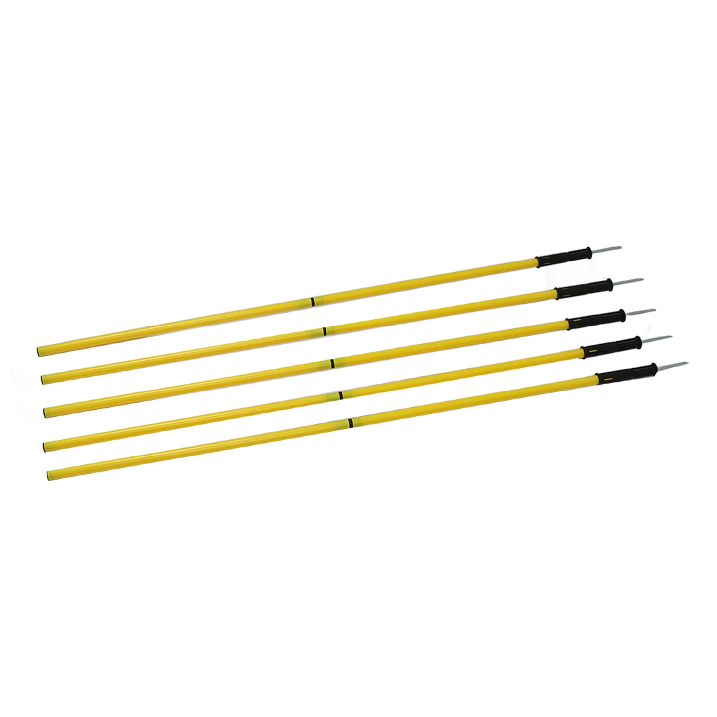 Yellow Agility Poles 1.5m Agility Training Poles Soccer Training Sports Agility Poles with Base Buckles