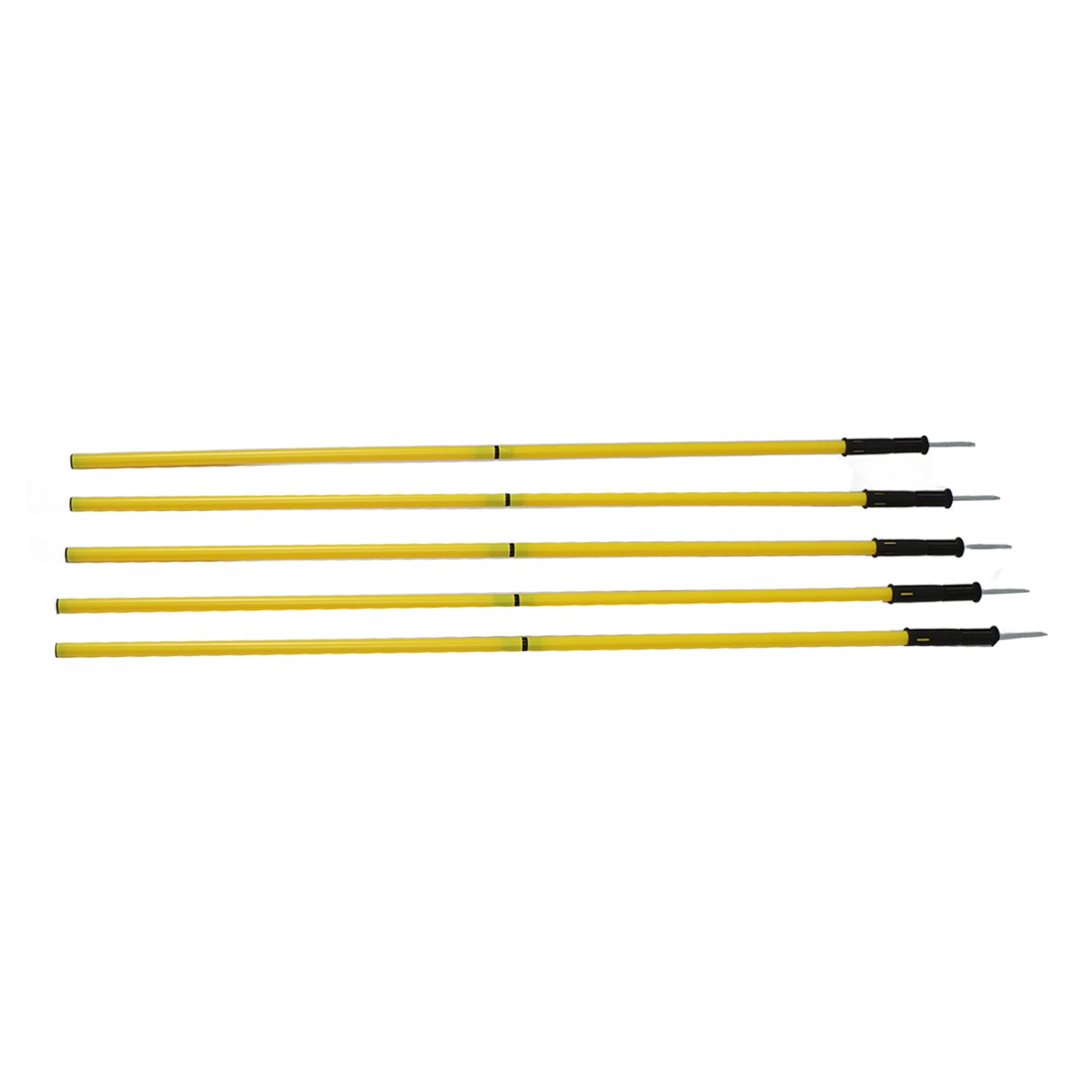 Yellow Agility Poles 1.5m Agility Training Poles Soccer Training Sports Agility Poles with Base Buckles