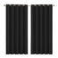 2x Blockout Curtains Panels 3 Layers Black-1861639779905572864