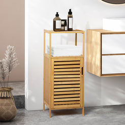 Levede  Bathroom Bamboo Storage Cabinet Natural-1861638562076823559