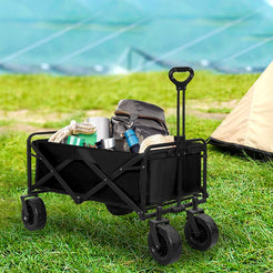 Lambu Garden Camping Trolley Outdoor Black-1861638628980166663