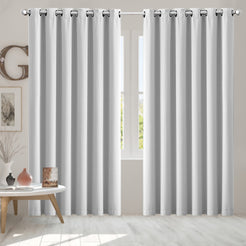 2x Blockout Curtains Panels 3 Layers Grey-1861639781952393222