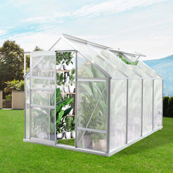 Lambu Greenhouse Aluminium Walk In Green-1861638628543959047