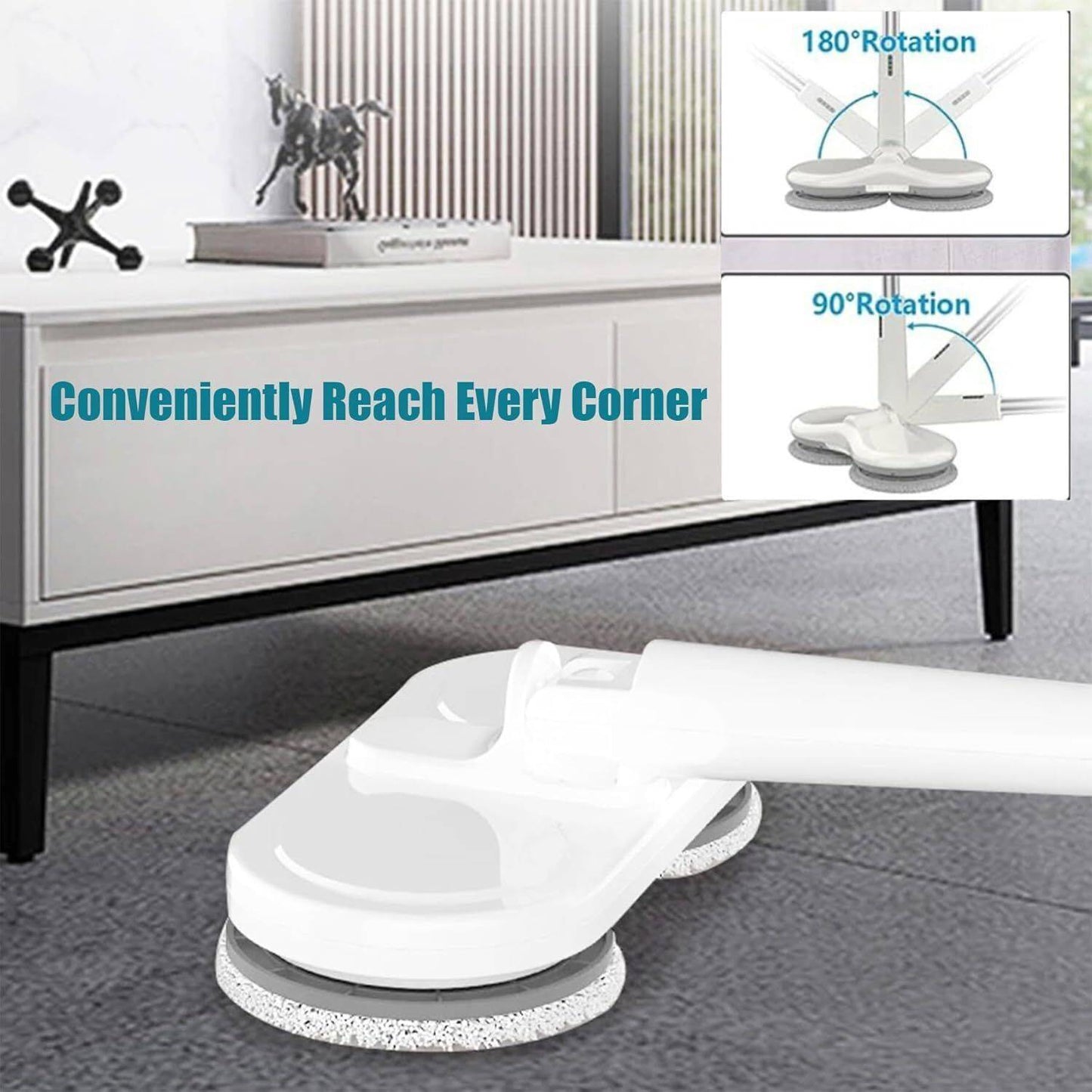 5-In-1 Cordless Electric Mop Cleaner Floor Polisher Sweeper Washer Scrubber