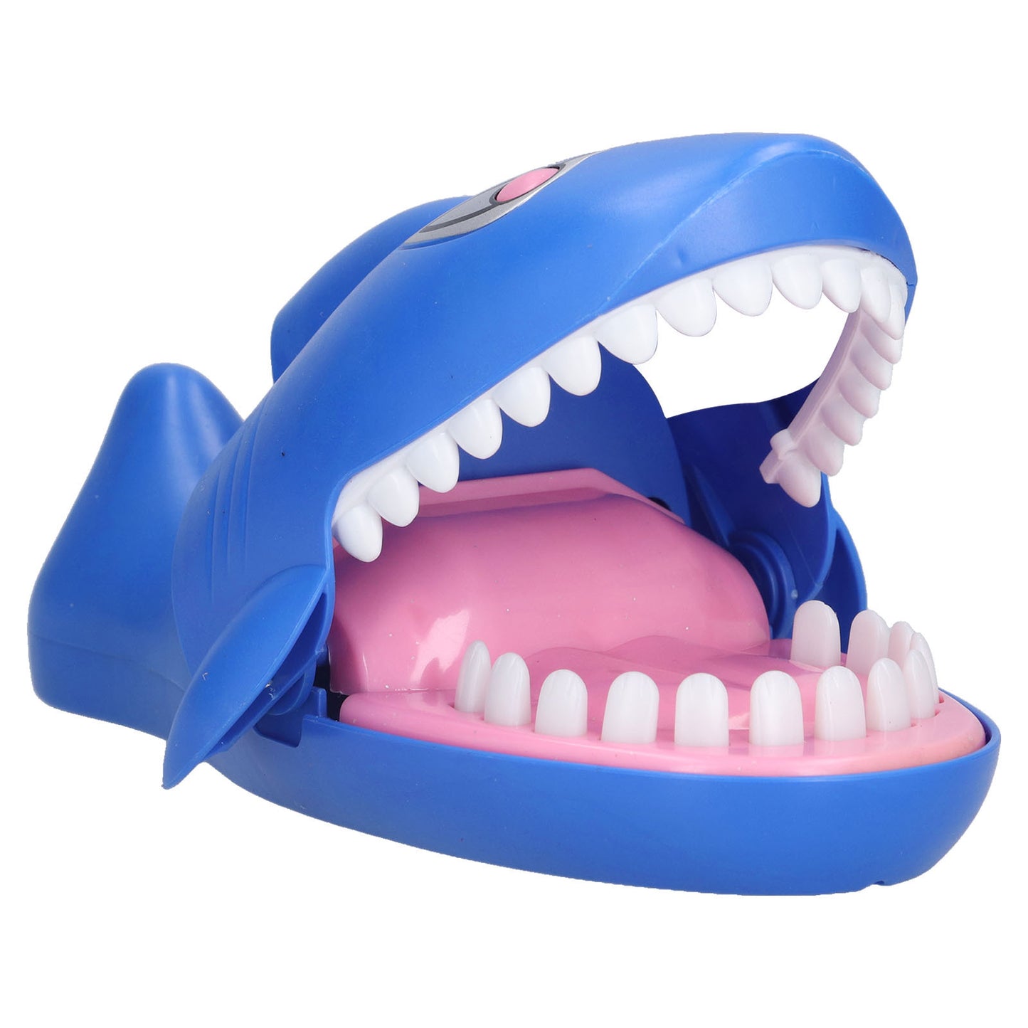 Shark Bite Game Biting Finger Pressing Shark Teeth Trick Toys with Light Laughter for Kids Party