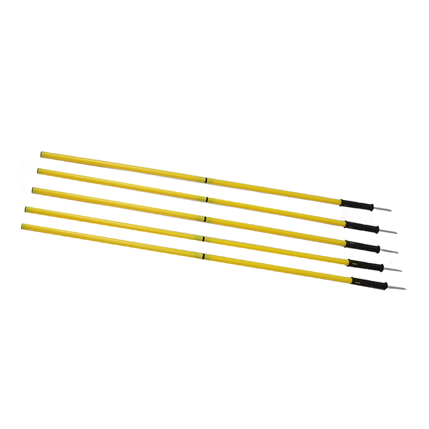 Yellow Agility Poles 1.5m Agility Training Poles Soccer Training Sports Agility Poles with Base Buckles