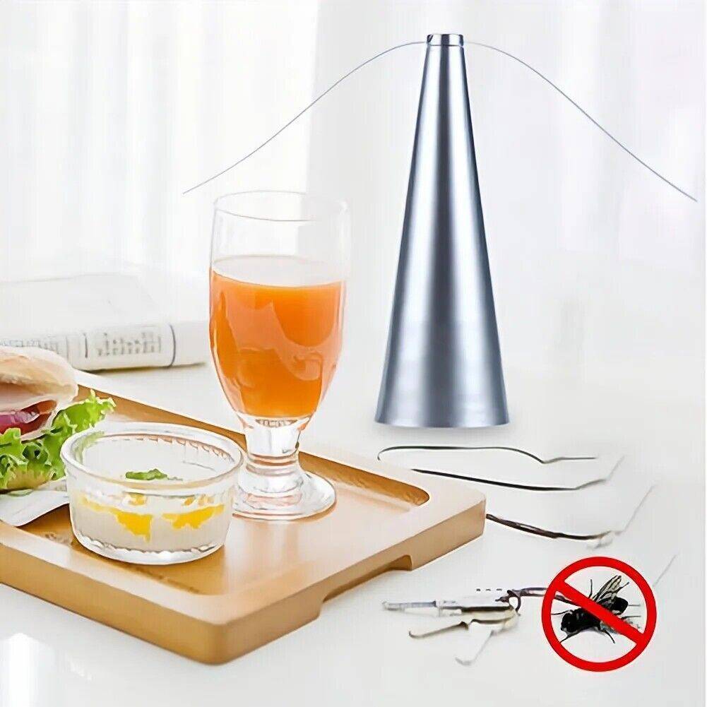 Automatic Fly Trap Repellent Fan Keep Flies Bugs From Away Food Fruits Anti Pest