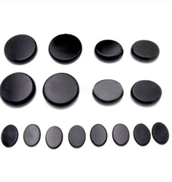 16Pcs Hot Massage Basalt Stone Volcanic Stones Kit Rock SPA Oiled Massager Salon