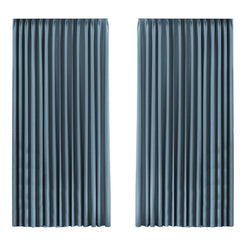 Marlow 2XBlockout Curtains Chenille 240x250 Blue-1861639787862167552